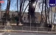 پرچم سفارت اوکراین در مسکو پایین کشیده شد