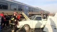 تصادف خون‌بار قطار با وانت در ورامین با 6 مصدوم