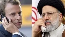 تماس تلفنی رئیسی با مکرون درباره لغو تحریم‌ها