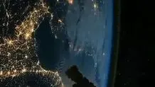 کره زمین در شب