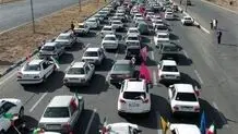 راهپیمایی خودرویی 22 بهمن در شهرهای قرمز