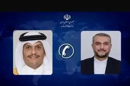 مشاورات هاتفیة بین وزیری خارجیة إیران وقطر