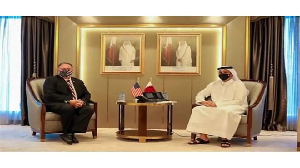 گفتگوی پامپئو و وزیر خارجه قطر درباره بحران شورای همکاری خلیج فارس