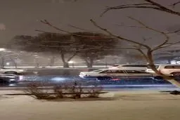 برف سنگین در تبریز+ ویدئو