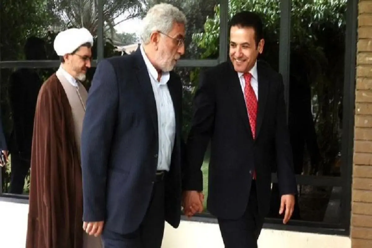 پوشش جالب سردار قاآنی در دیدار با یک مقام عراقی