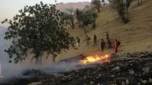 اطفا حریق درسفیدکوه لرستان