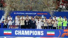 جشن قهرمانی فوتسال ایران در جام ملت های آسیا+ عکس