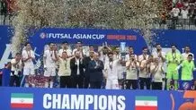 جشن قهرمانی فوتسال ایران در جام ملت های آسیا+ عکس