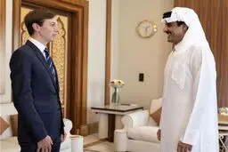 امیر قطر با کوشنر در دوحه دیدار کرد