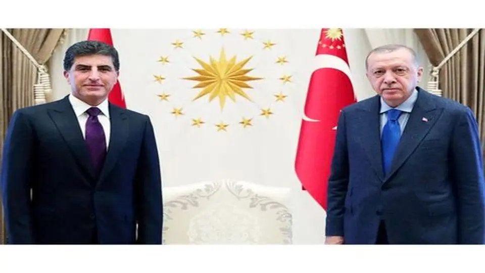 بارزانی حامل نامه نخست وزیر عراق برای اردوغان بود