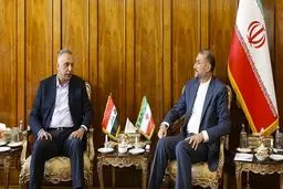 محادثات بین امیر عبداللهیان ومصطفى الکاظمی فی طهران