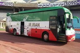 تیم ملی ایران در راه ورزشگاه احمد بن علی