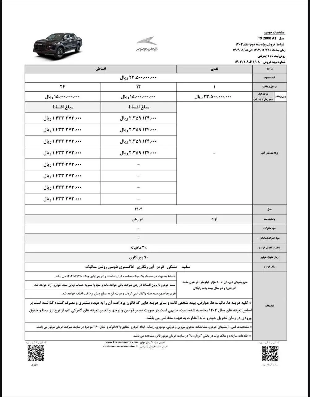 فروش فوق‌العاده و اقساطی 