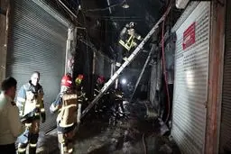 آتش به جان بازار قزوین افتاد
