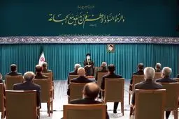 دیدار رئیس‌جمهور و اعضای هیئت دولت با رهبر معظم