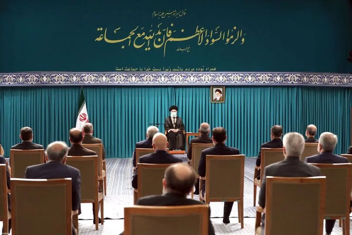دیدار رئیس‌جمهور و اعضای هیئت دولت با رهبر معظم