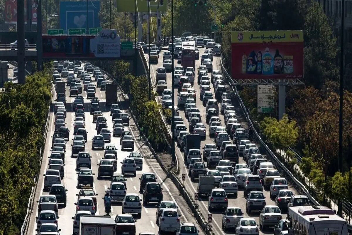 افزایش ۲۰ درصدی ترافیک امروز تهران نسبت به اول مهر