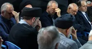 حضور پزشکیان در مراسم گرامیداشت شهید خطیب