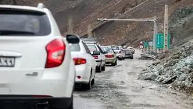 ترافیک در آزادراه تهران_شمال سنگین است
