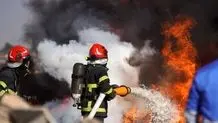 آتش سوزی گسترده در شهرک صنعتی قمصر