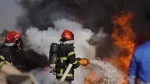 آتش سوزی گسترده در شهرک صنعتی قمصر