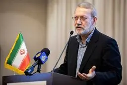 کنایه لاریجانی به ترامپ با عکسی از سید حسن نصرالله + عکس