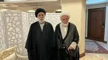 دیدار سید هادی خامنه ای با مهدی کروبی