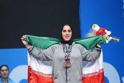 کسب اولین مدال طلای وزنه‌برداری بزرگسالان آسیا توسط الهام حسینی 