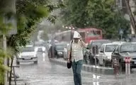 رگبار باران در برخی مناطق کشور

