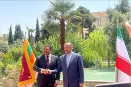 استقبال امیرعبداللهیان از وزیر خارجه سریلانکا در تهران

