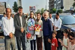 استقبال آملی ها از دختر طلایی ووشو جوانان آسیا+ عکس