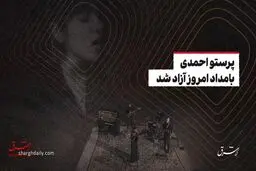 پرستو احمدی بامداد امروز آزاد شد

