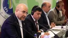 رئیس مجلس: ما از آتش بس و صلح پایدار در منطقه حمایت می‌کنیم