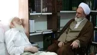 عیادت آیت‌الله اعرافی از آیت‌الله نوری‌همدانی + عکس
