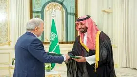 تسلیم استوارنامه سفیر ایران به ولی‌عهد سعودی
