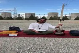 علی قمصری به نیروگاه برق دماوند رفت + ویدیو