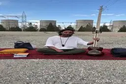 علی قمصری به نیروگاه برق دماوند رفت + ویدیو