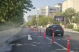 چرا در روزهای اخیر یک لاین از بزرگراه‌های تهران کم شده است؟