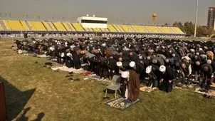 اقامه نماز طلب باران در کمپ تیم ملی دوومیدانی