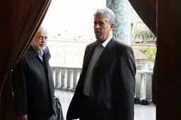 مهدی تاج و مهدی هاشمی در مراسم ختم دختر غلامعلی حدادعادل و همسر رهبر انقلاب + عکس