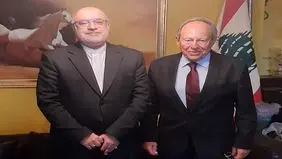 دیدار سفیر ایران و رئیس جمهوری پیشین لبنان