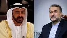 مذاکره وزرای خارجه ایران و امارات در خودرو /ویدئو

