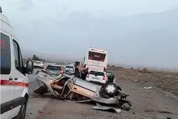 64 زخمی در تصادف زابل/ فیلم و دلیل این حادثه + ویدیو