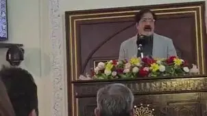آوازخوانی حسالم الدین حراج در مراسم بزرگداشت علی حاتمی