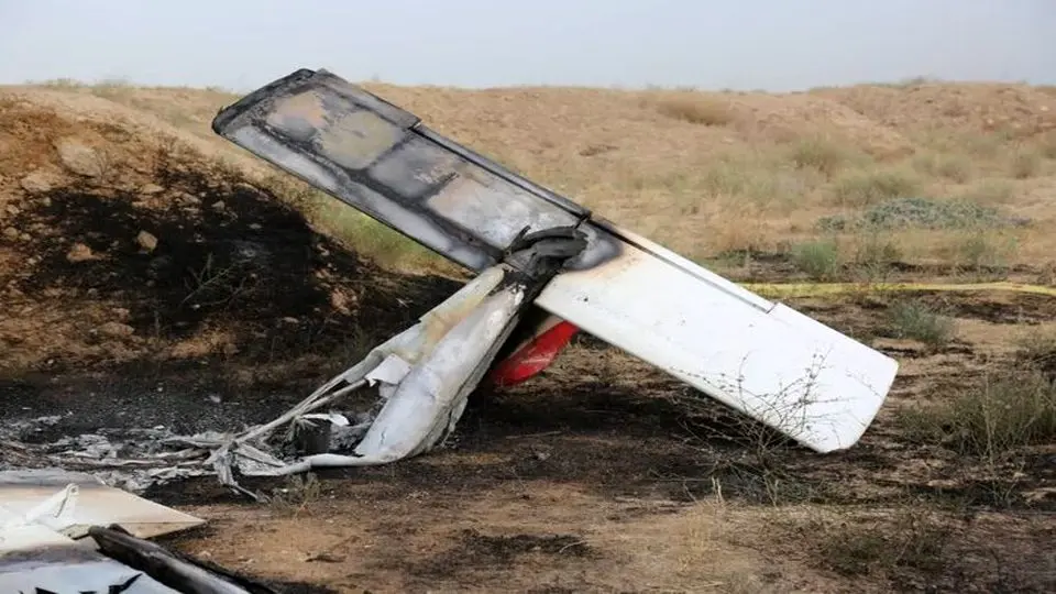  سقوط هواپیمای آموزشی در حوالی کازرون/ ویدئو