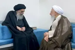 در دیدار آیت‌الله جوادی آملی با آیت‌الله سیستانی چه گذشت ؟ 
