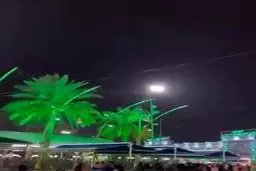 بارش زیبای باران در بین الحرمین+ ویدئو