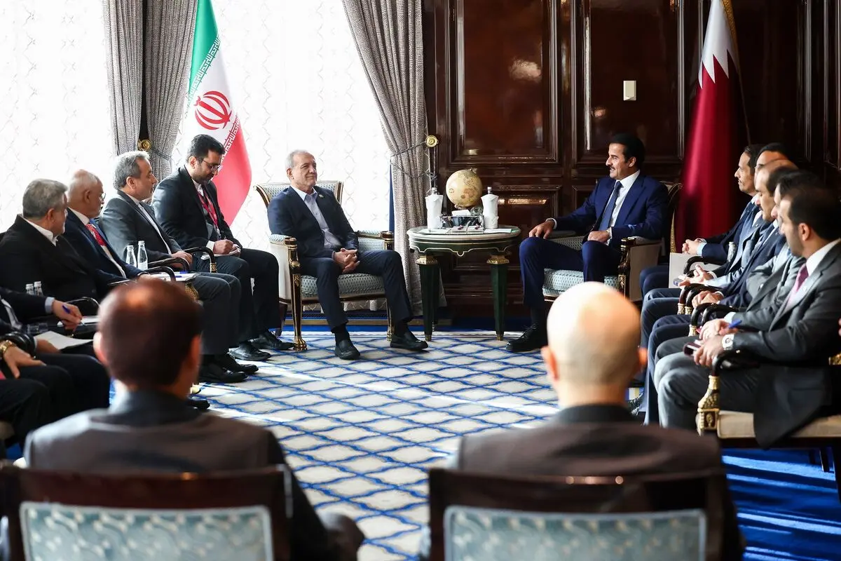 امیر قطر با پزشکیان دیدار کرد؛ تاکید بر تقویت روابط دوجانبه