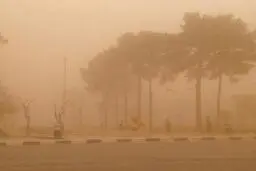 سرعت طوفان در زابل برای دومین روز متوالی از ۱۰۰ کیلومتر بر ساعت فراتر رفت