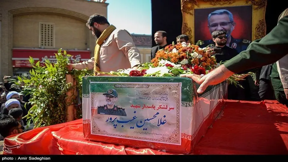 مراسم تشییع و خاکسپاری پیکر شهید غیب‌پرور
